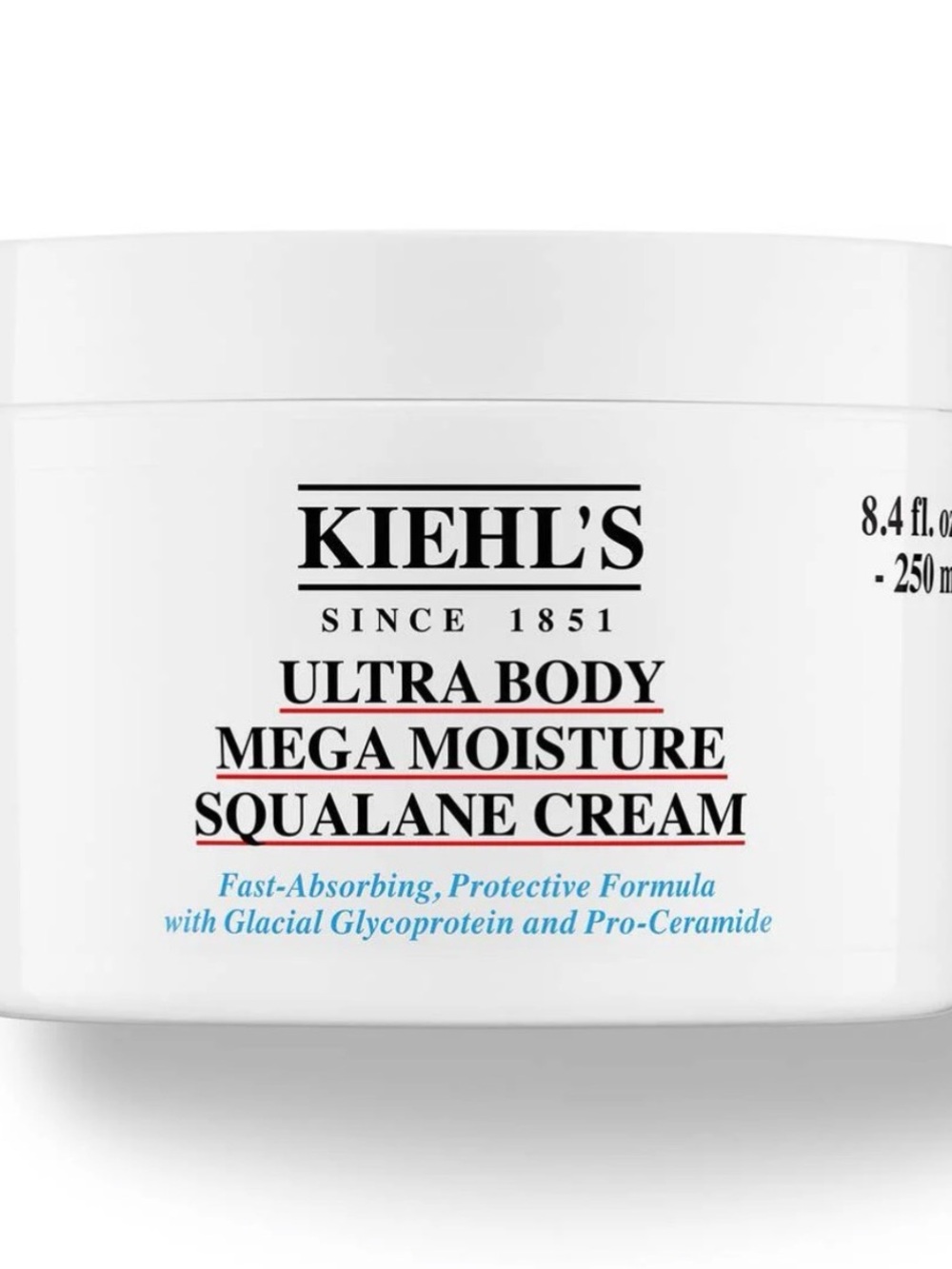 Kiehl's Ultra Body Mega Moisture Squalane Cream 8.4 oz